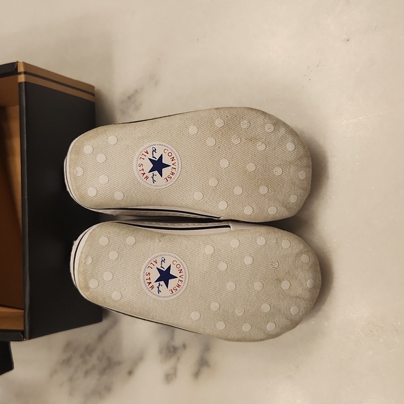 Converse First Star White Baby Crib Shoes - Size:2 - Picture 5 of 9